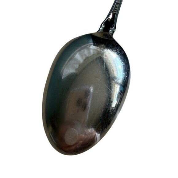 Oneida Stainless Steel Renoir-Pembrooke Oval Soup Spoon 6-7/8" Vintage Flatware - Picture 4 of 5